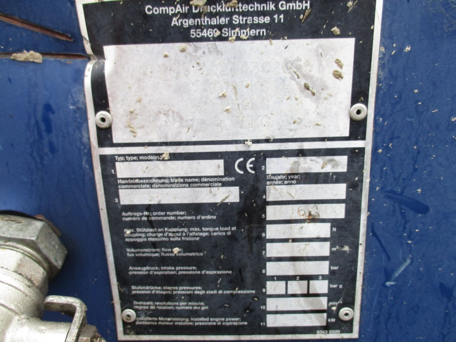 Compair C38 compressor year 2002 build - Image 5 of 6