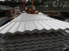 100no 10ft corrugated roof sheets unused supplied in 4 packs of 25no. Galvanised finish