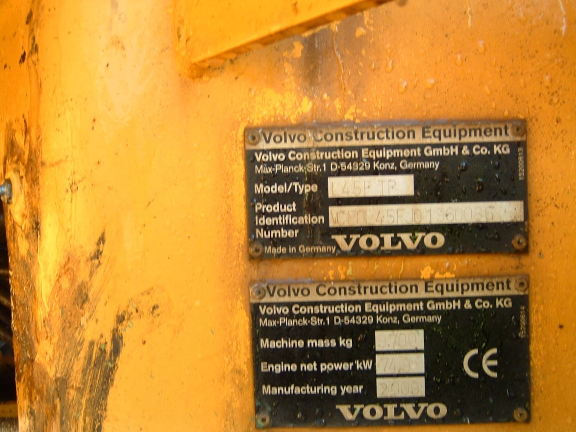 Volvo L45F loading shovel year 2009 - Image 11 of 11