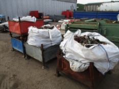 6no stillages/bulk bags of mixed scaffold clips