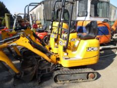 JCB micro excavatorc/w 1no. bucket yr2012