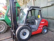 Manitou MS130T 2wd forklift truck with long forks yr2007