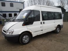 Ford Transit 12-seater minibus reg. EA04 FZZ c/w V5 and tested to May 2016.