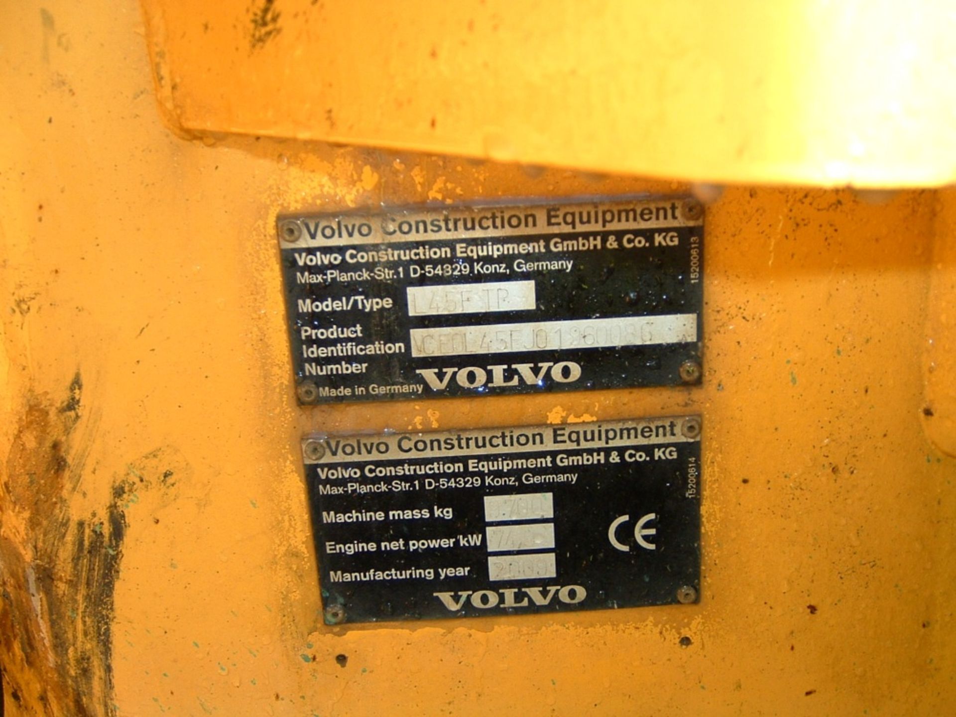 Volvo L45F loading shovel year 2009 - Image 7 of 11