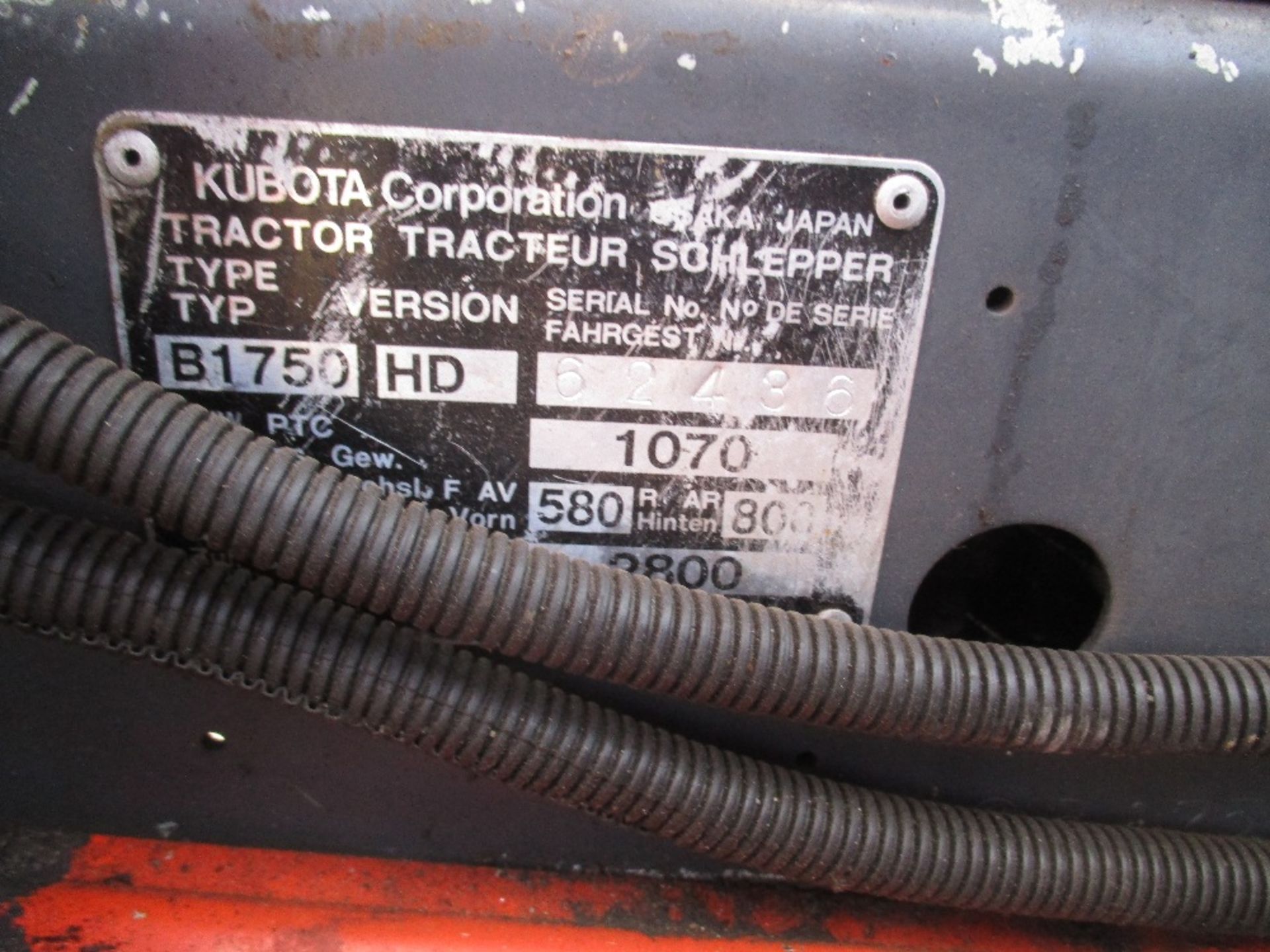 Kubota B1750 4wd tractor - Image 3 of 7