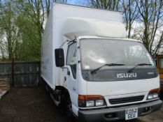 Isuzu removal lorry, alarmed cab and body