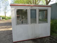 Gatehouse security cabin with windows