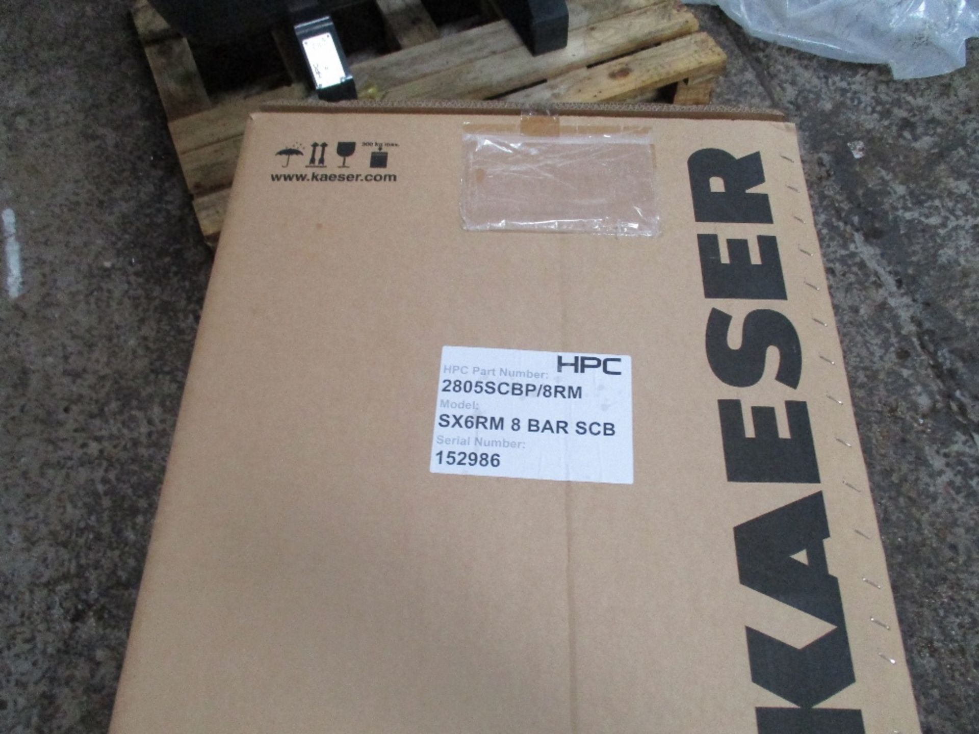 Kaeser SX6 compressor, unused...DAMAGED - Image 2 of 9