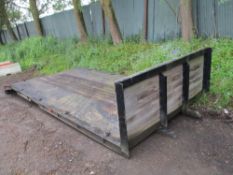 Beavertailed steel lorry body 18ft 6" approx.