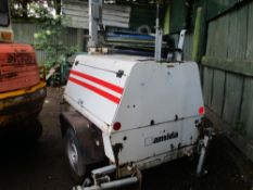 Terex Amida GL4050D-4MH towed tower light with Kubota engine yr2002