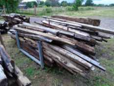 LARGE QUANTITY OF ENGLISH OAK BEAMS