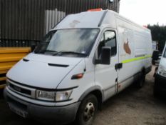 Iveco 50C13 long bodied twin wheeled panel van