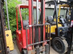 Lansing Bagnall 3-wheel battery forklift