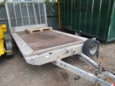 Bateson twin axled 12ft beavertail plant trailer