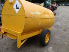 Single axled 250 gallon bunded diesel bowser