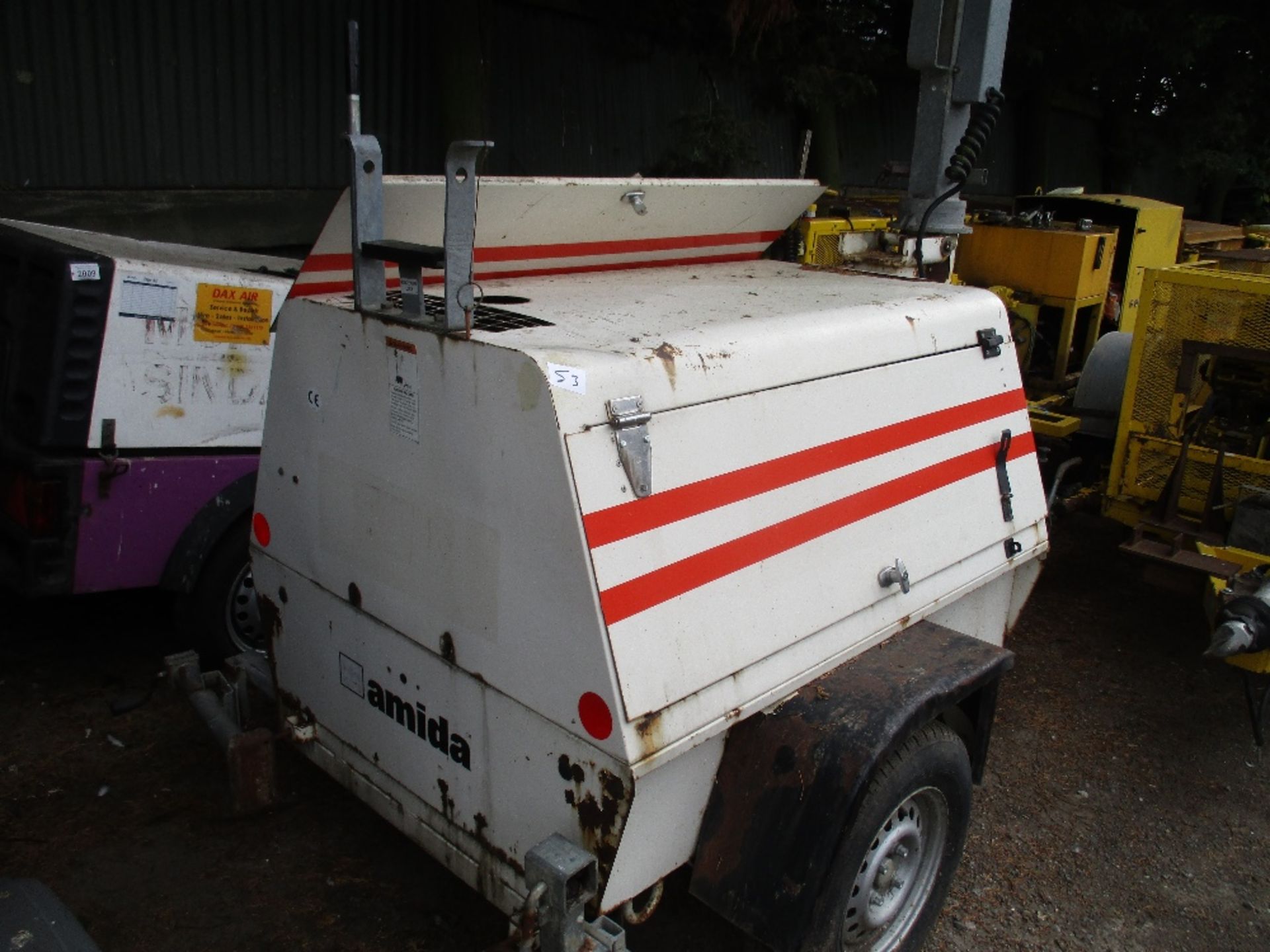 Terex Amida towed lighting tower