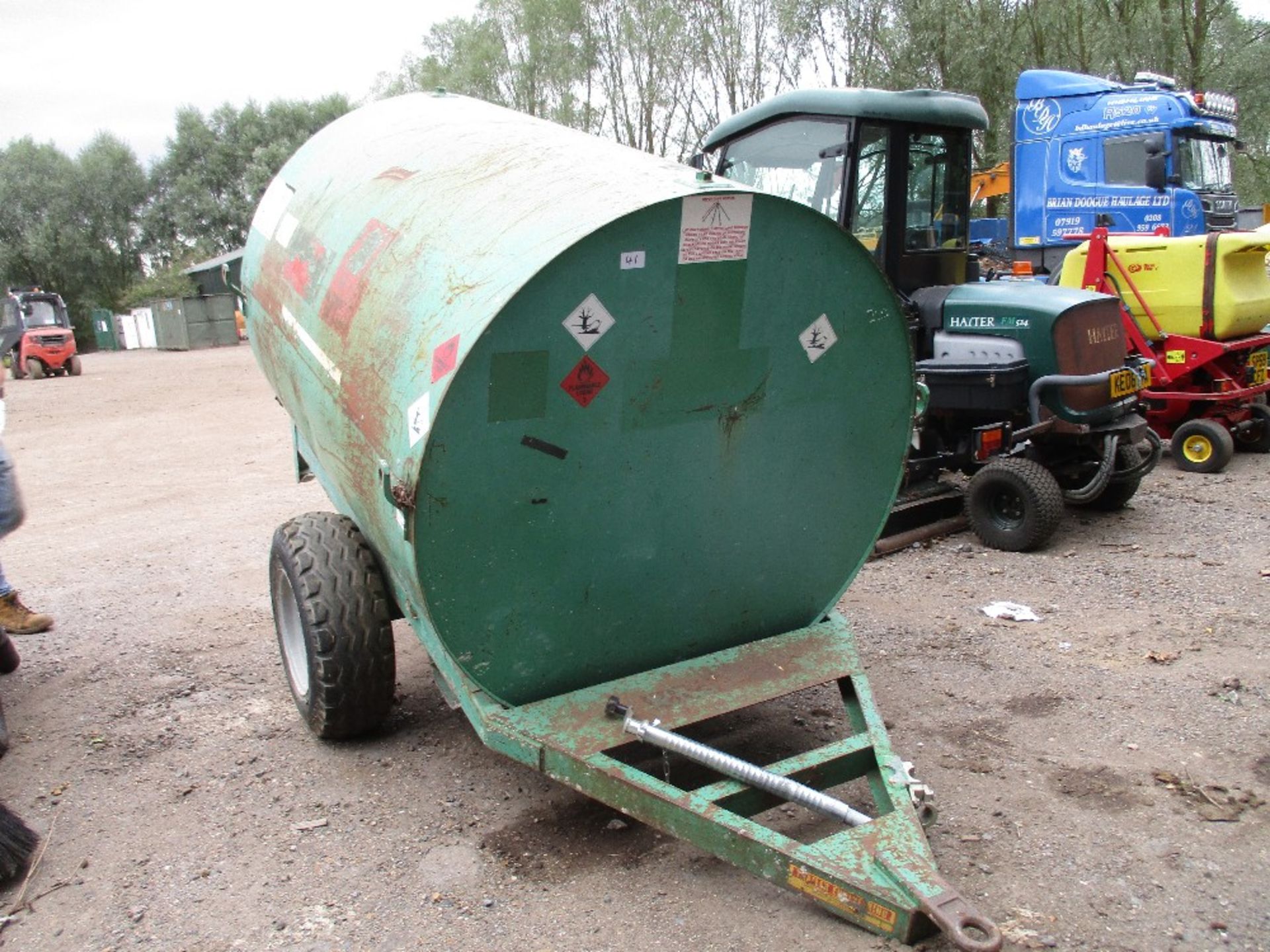 Single axled 500 gallon bunded diesel bowser