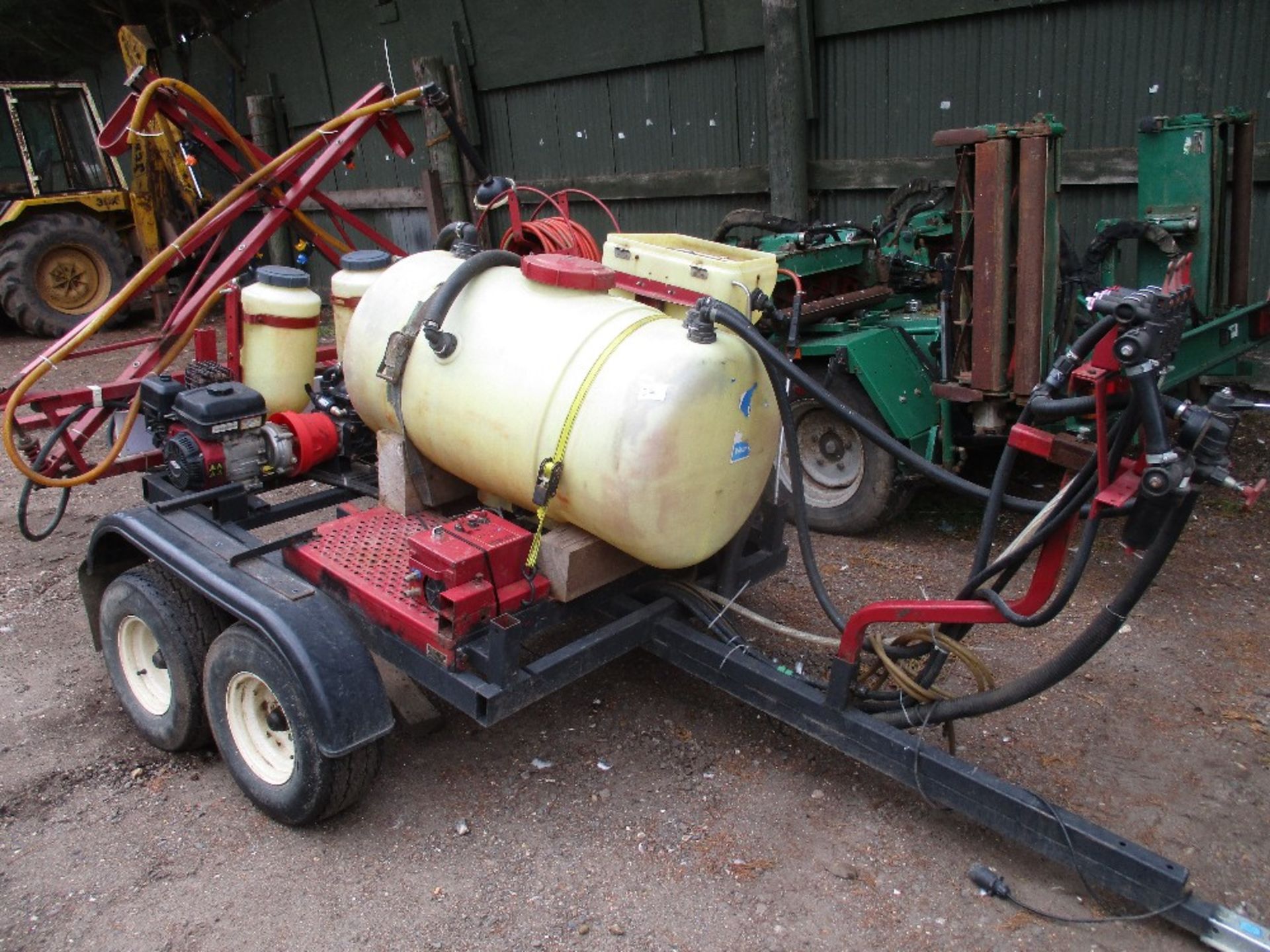 TWIN AXLED ATV TOWED SPRAYER UNIT PETROL ENGINED