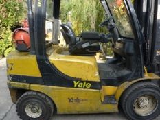 yale glp30vx 3 ton gas forklift