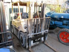 Hyster 40 compact sized container spec gas forklift