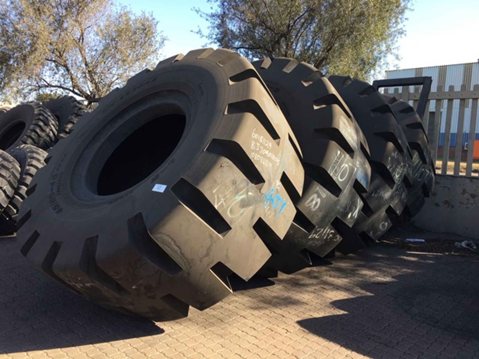 4 X HEAVY DUTY TYRES (45/65/45)L-GUARD - TO BE SOLD AS ONE LOT (LOCATED IN MIDDELBURG, MPUMALANGA)
