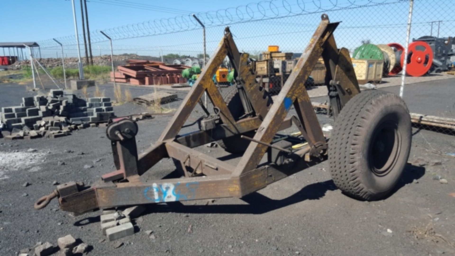 ELECTRICAL CABLE TRAILER (LOCATED IN HOTAZEL, NC)