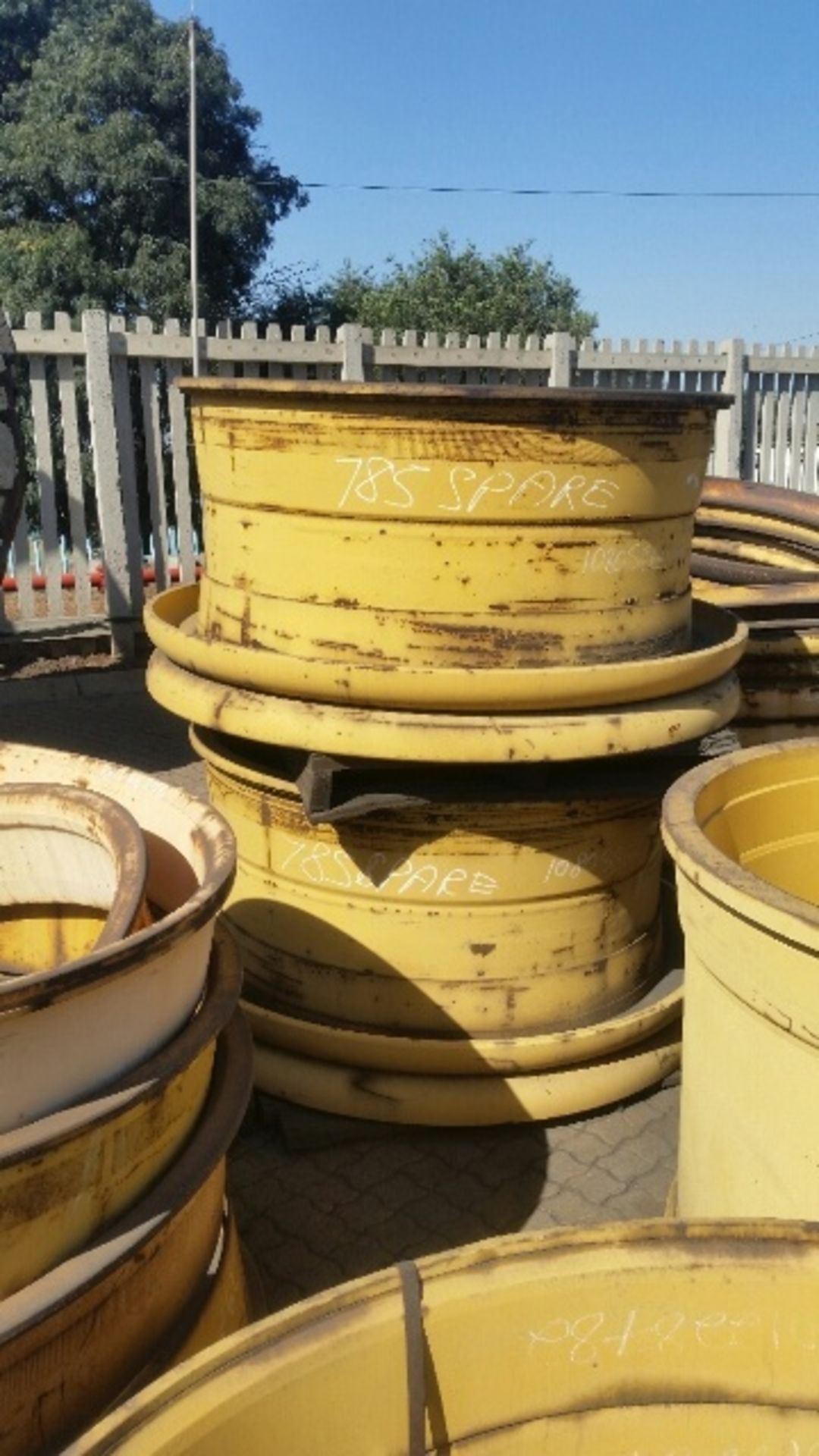 3 X CAT BASE WHEEL RIMS (TO BE SOLD AS ONE LOT) LOCATED IN MIDDELBURG, MPUMALANGA)