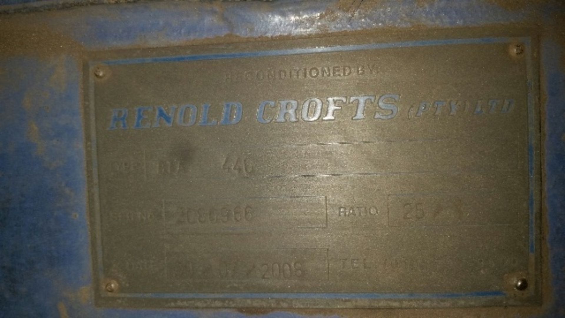 REYNOLD CROFTS GEARBOX - SERIAL: 2080966(LOCATED IN MIDDELBURG, MPUMALANGA) - Image 2 of 2