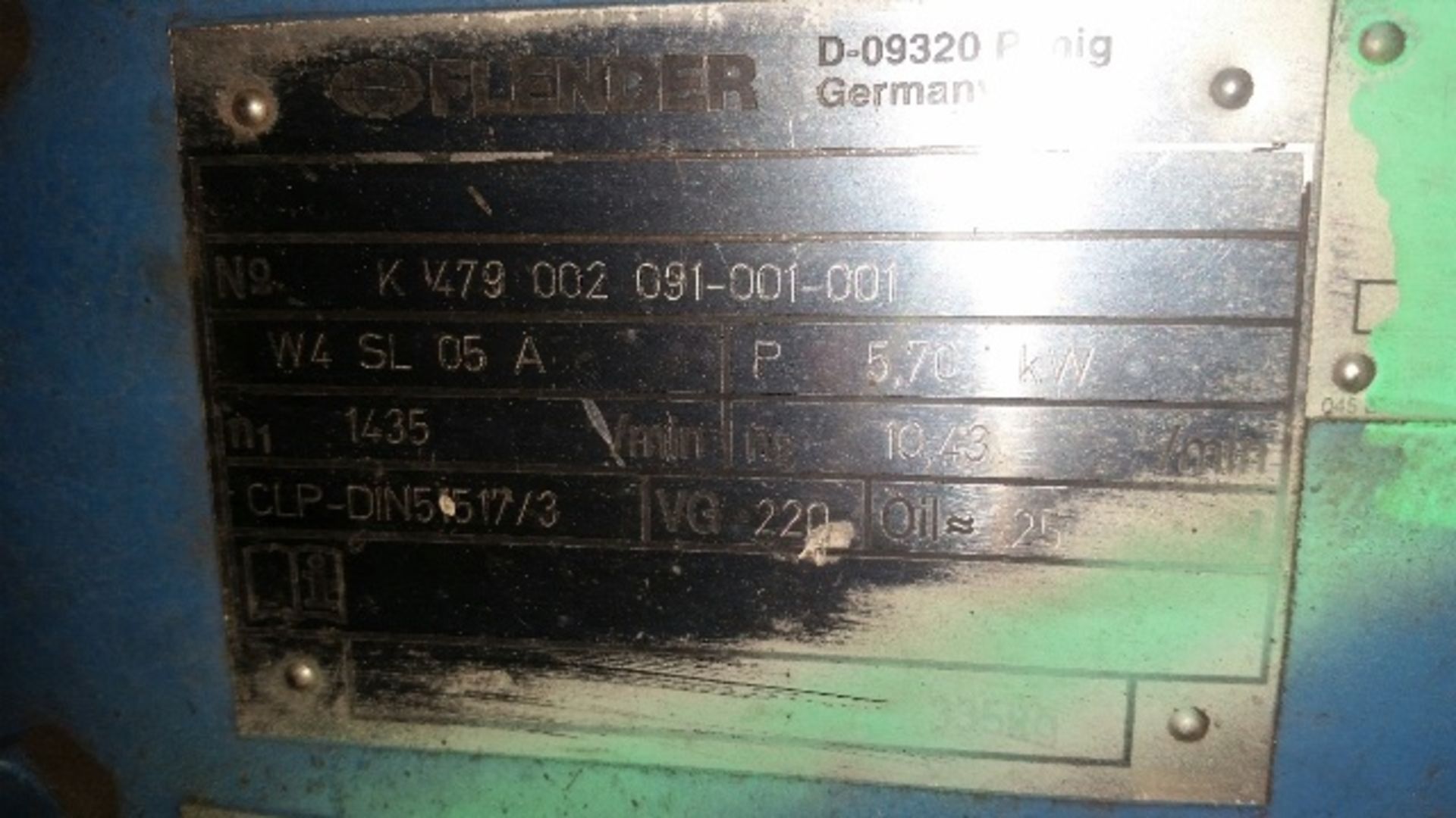 FLENDER GEARBOX 5.7KW (LOCATED IN MIDDELBURG, MPUMALANGA) - Image 2 of 2