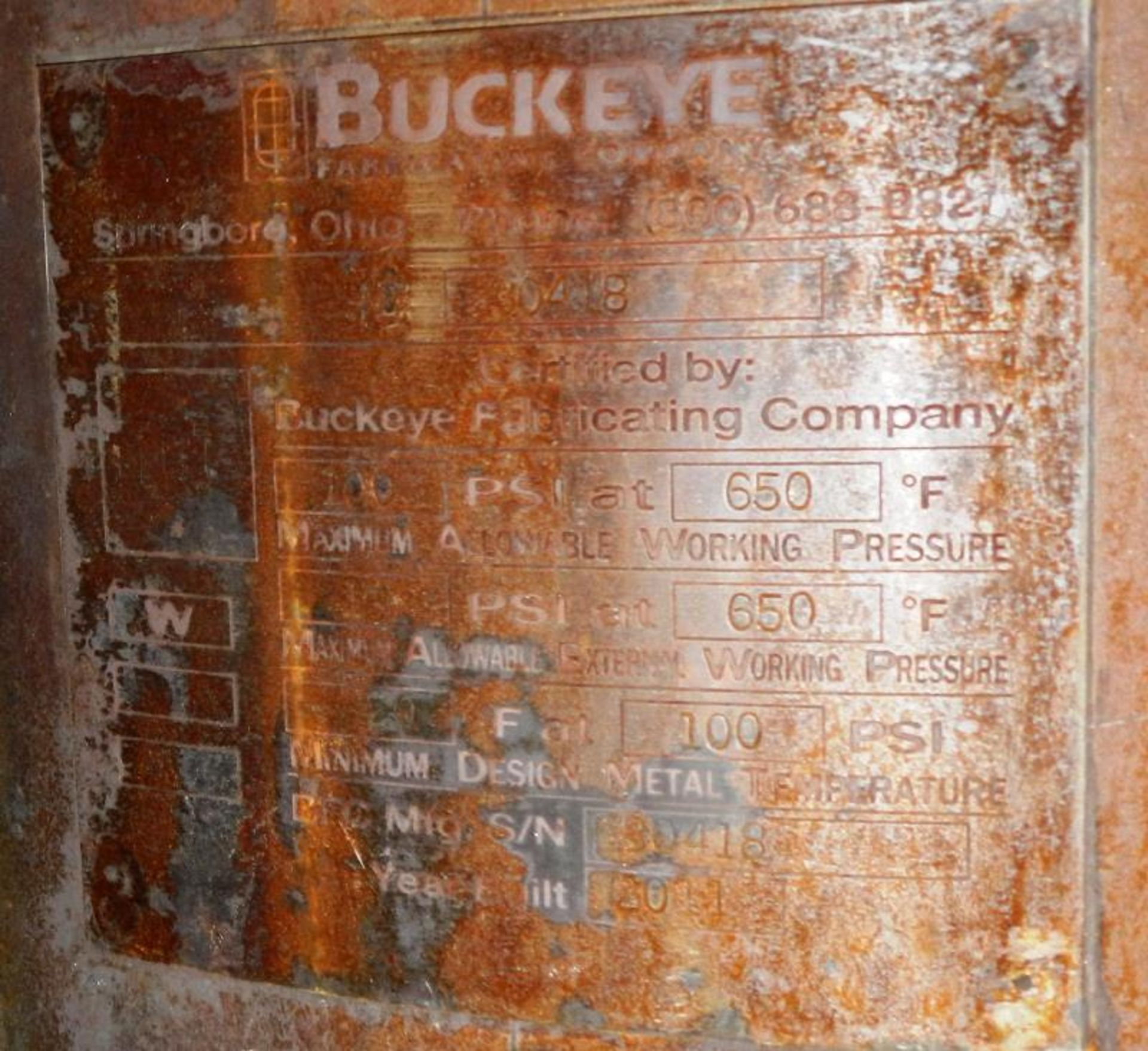 Buckeye 85 Gallon Stainless Steel Vessel - Image 7 of 7