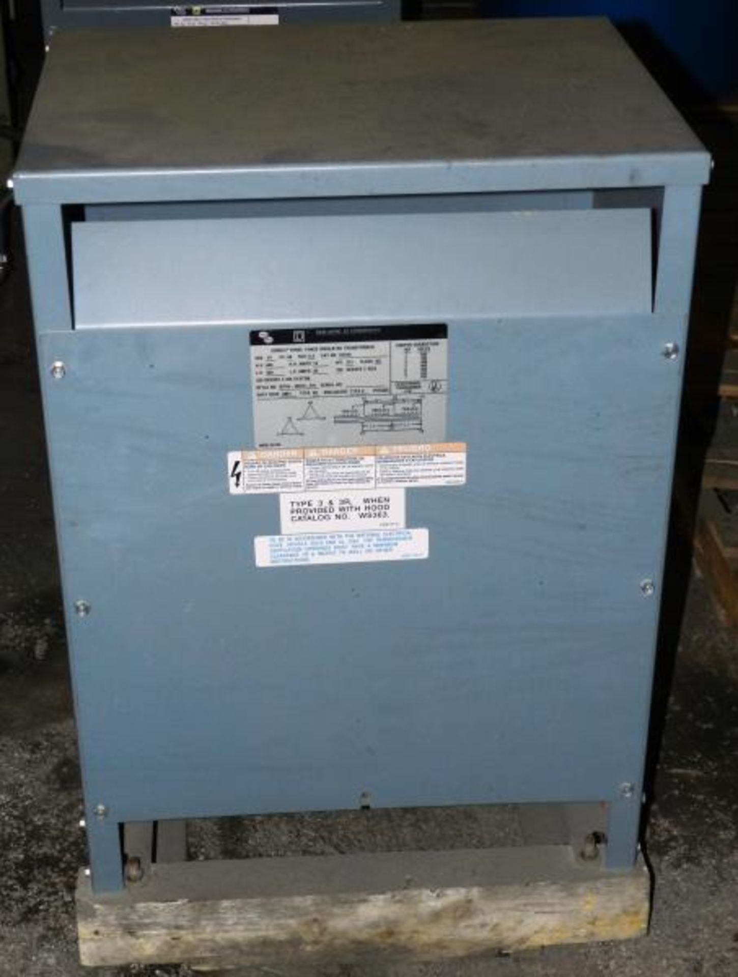 Square D 15T6H 15 KVA Transformer HV 480 LV 240 3 Phase