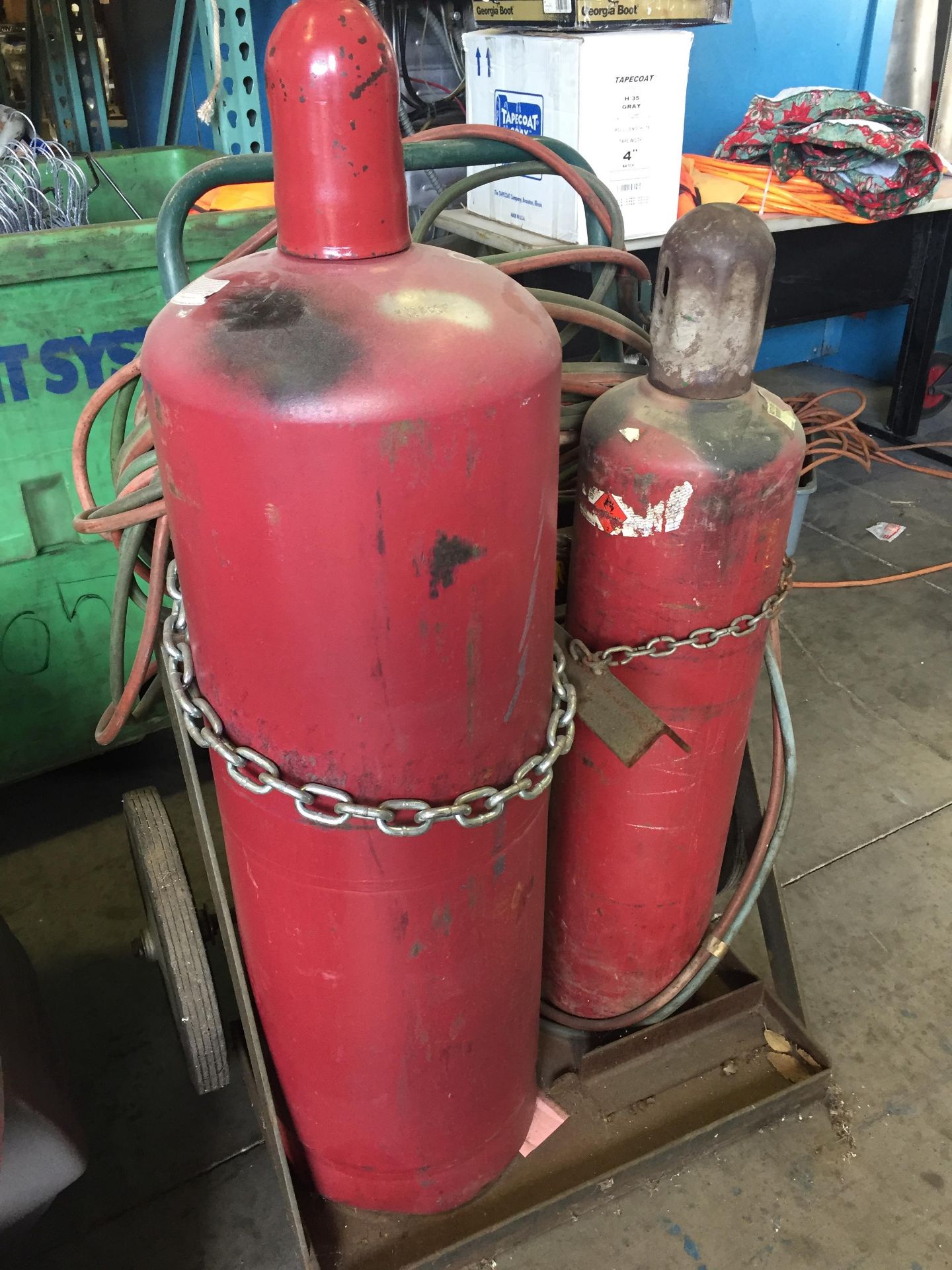 ACETYLENE TORCH, TANK, & CART REGULATOR