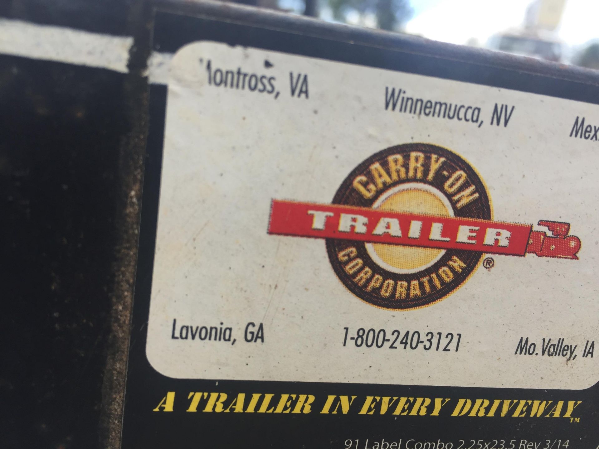 2015 12' x 7' CARRY-ON TRAILER - Image 4 of 4