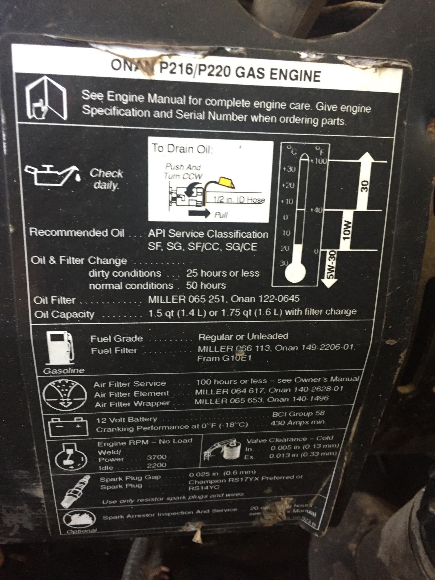 MILLER BOBCAT 225 G GAS POWERED WELDER - Image 4 of 10