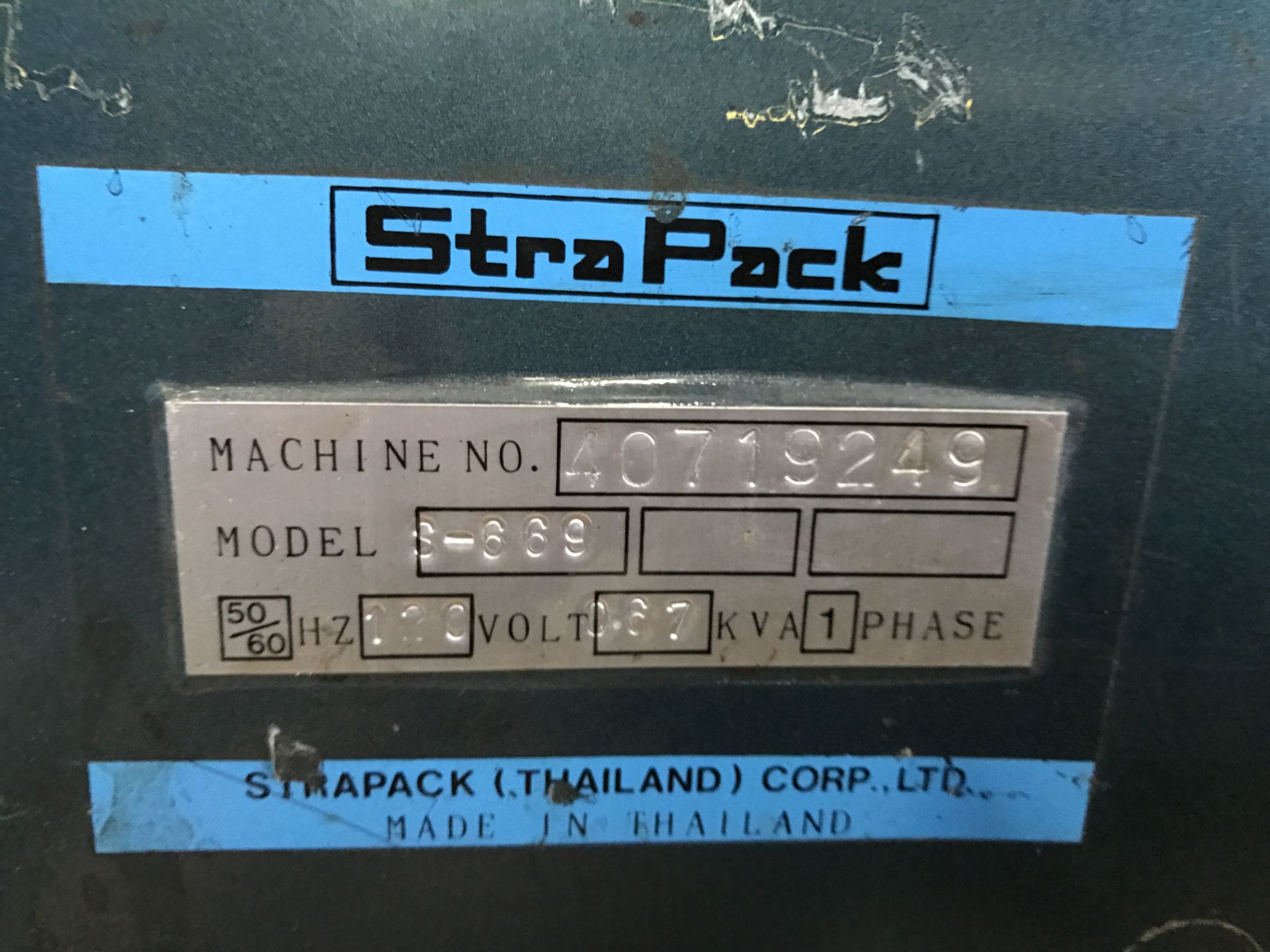 STRAPACK MDL S-639 STRAPPING TABLE - Image 2 of 2