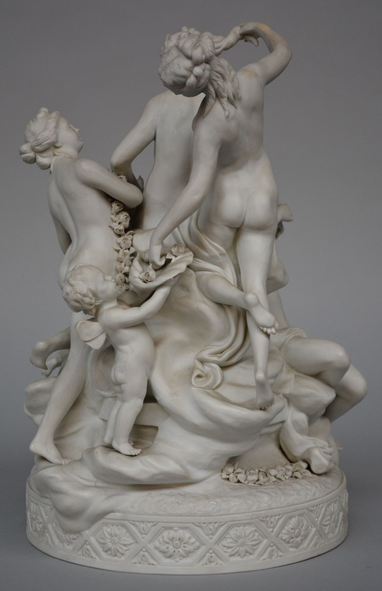 A S¨¨vres biscuit group depicting Venus at her Toilet, after Louis-Simon Boizot, marked, H 36,5 - Image 3 of 5