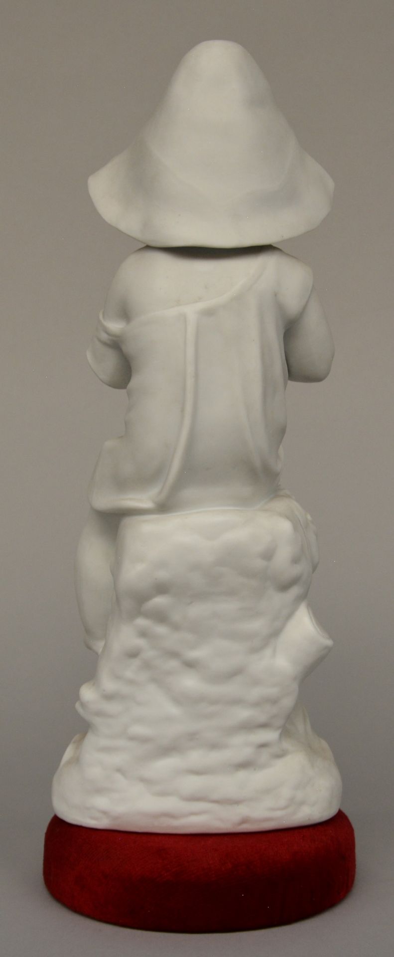 Leconney, a biscuit figure of a young child, H 39,5 cm - Image 3 of 6