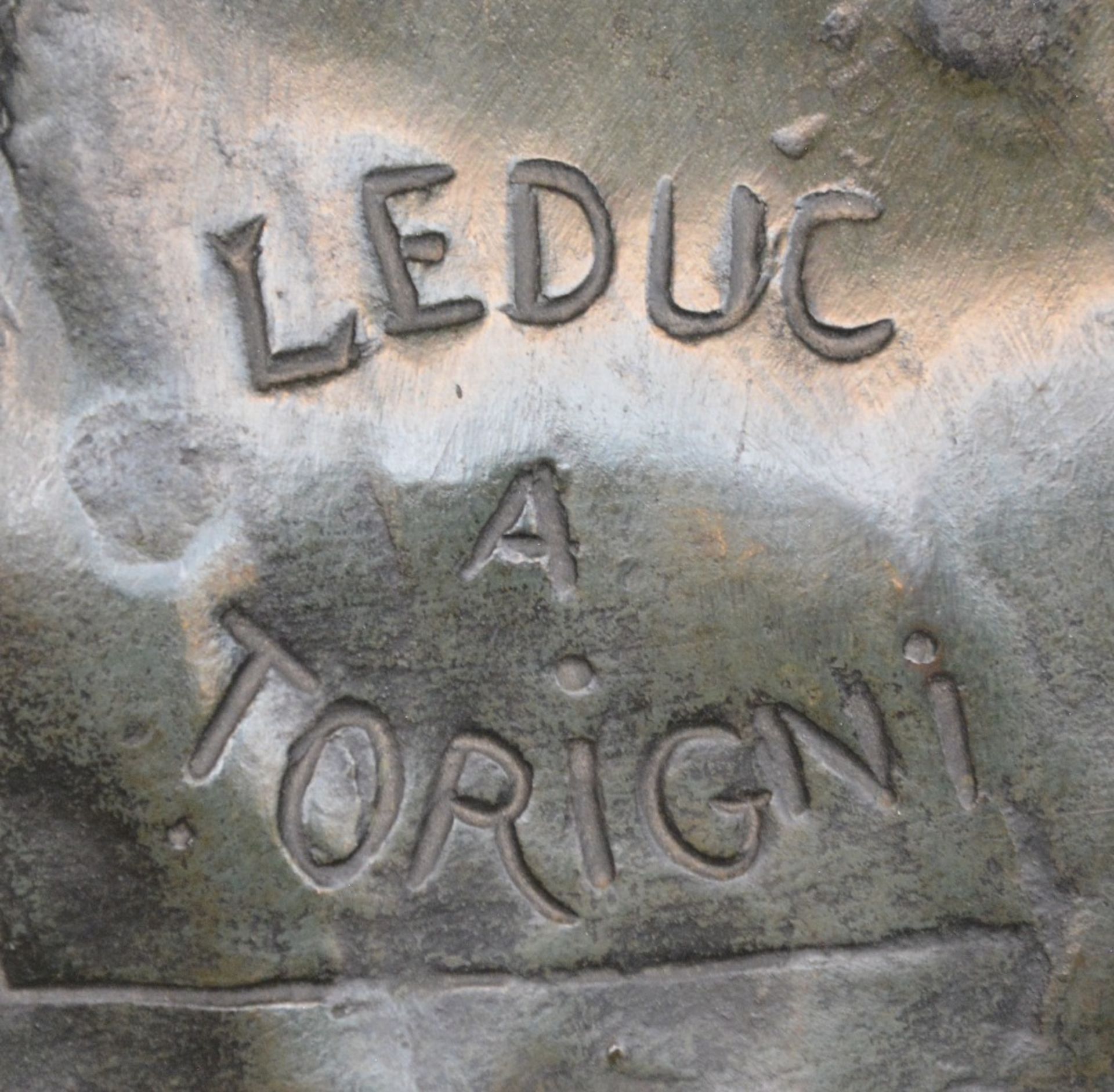 Leduc, 'Cheval de Labour', bronze, H 51 - W 65 - D 27,5 cm - Bild 6 aus 7