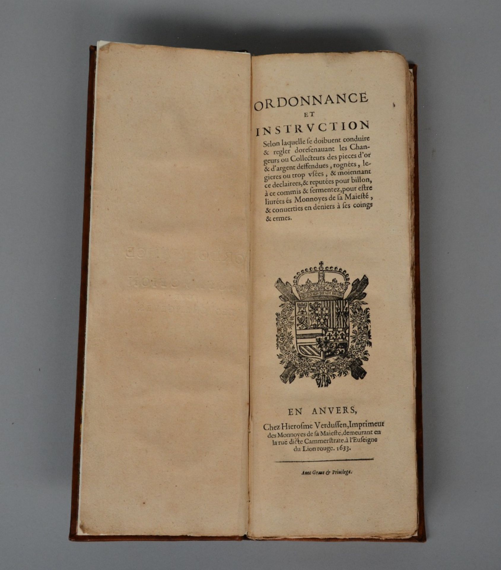 A 17thC stockbrokers handbook, ed. by 'H. Verdussen - Antwerp 1633', richly illustrated, 20thC - Bild 6 aus 8