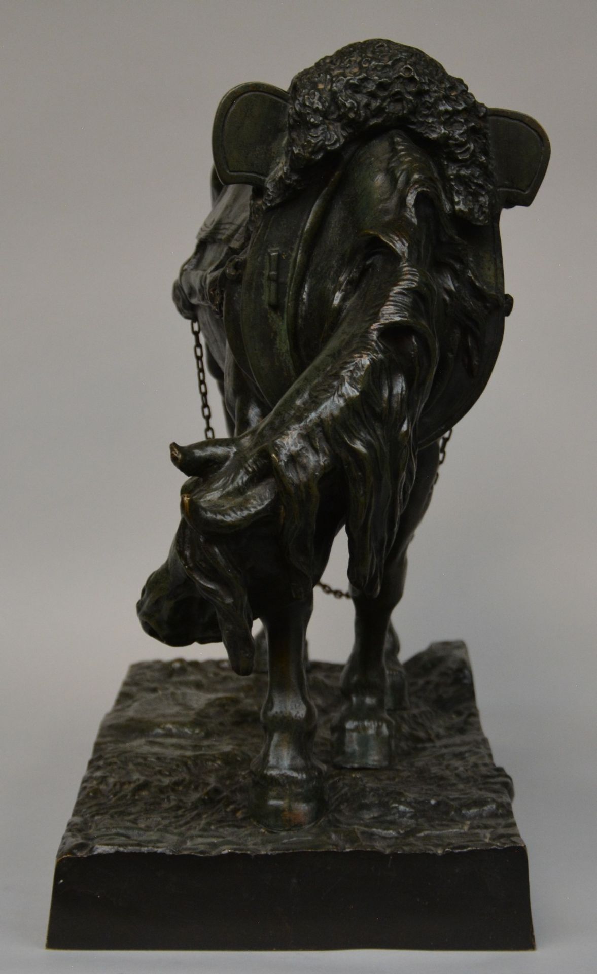 Leduc, 'Cheval de Labour', bronze, H 51 - W 65 - D 27,5 cm - Bild 2 aus 7