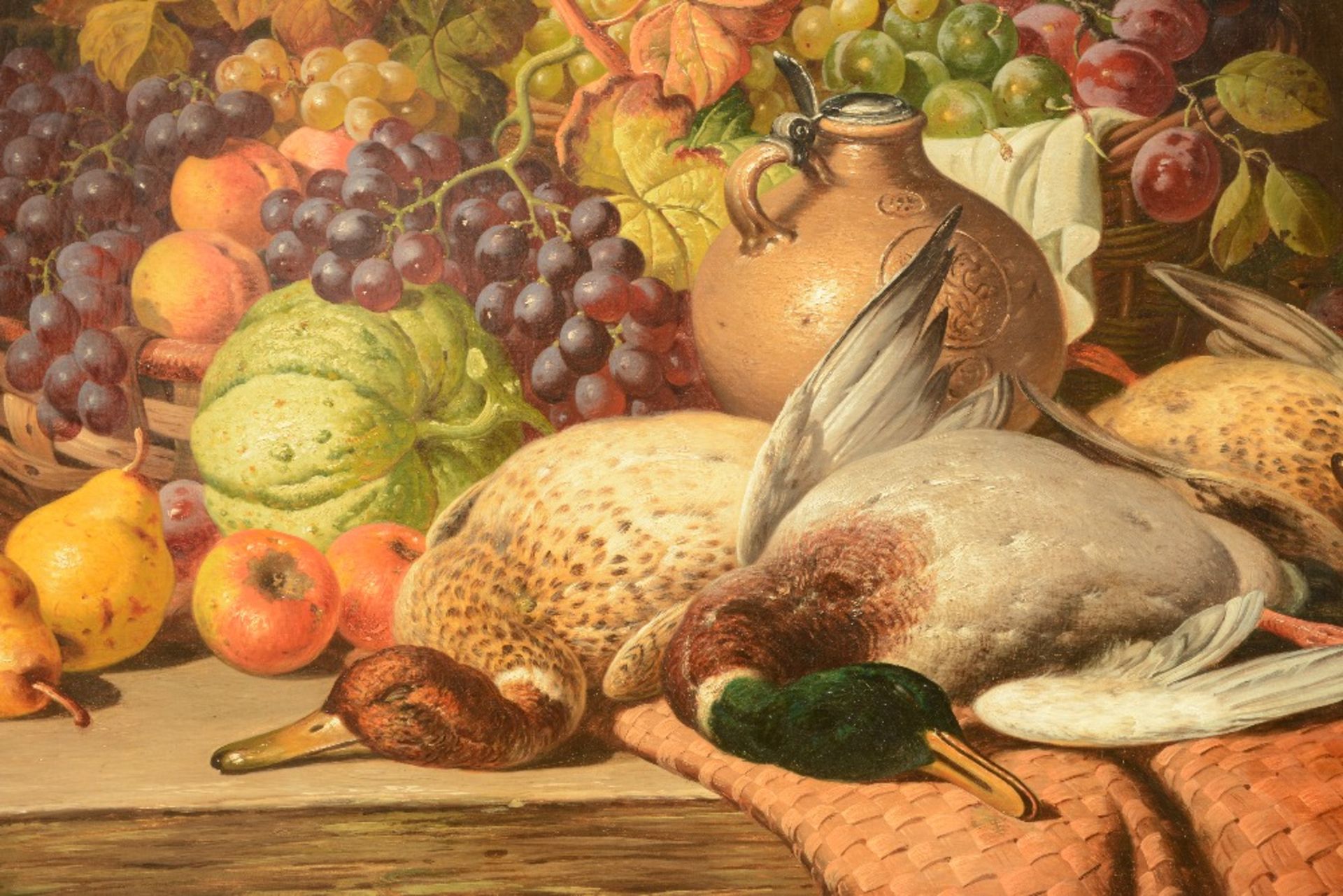 Bale Th., a still life with fruits and birds, oil on canvas, dated 1887, 71 x 92 cm - Image 5 of 6