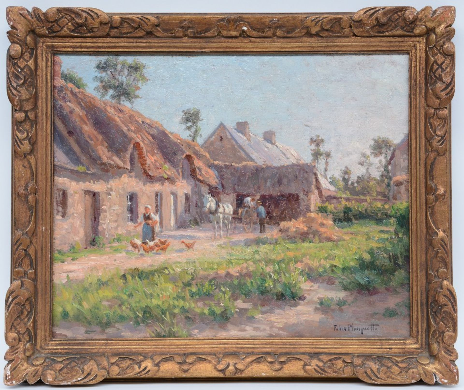 Monogrammed E.D.S. (De Schampheleer E.), rural view with a cowherd, oil on canvas on panel, signed - Image 8 of 12