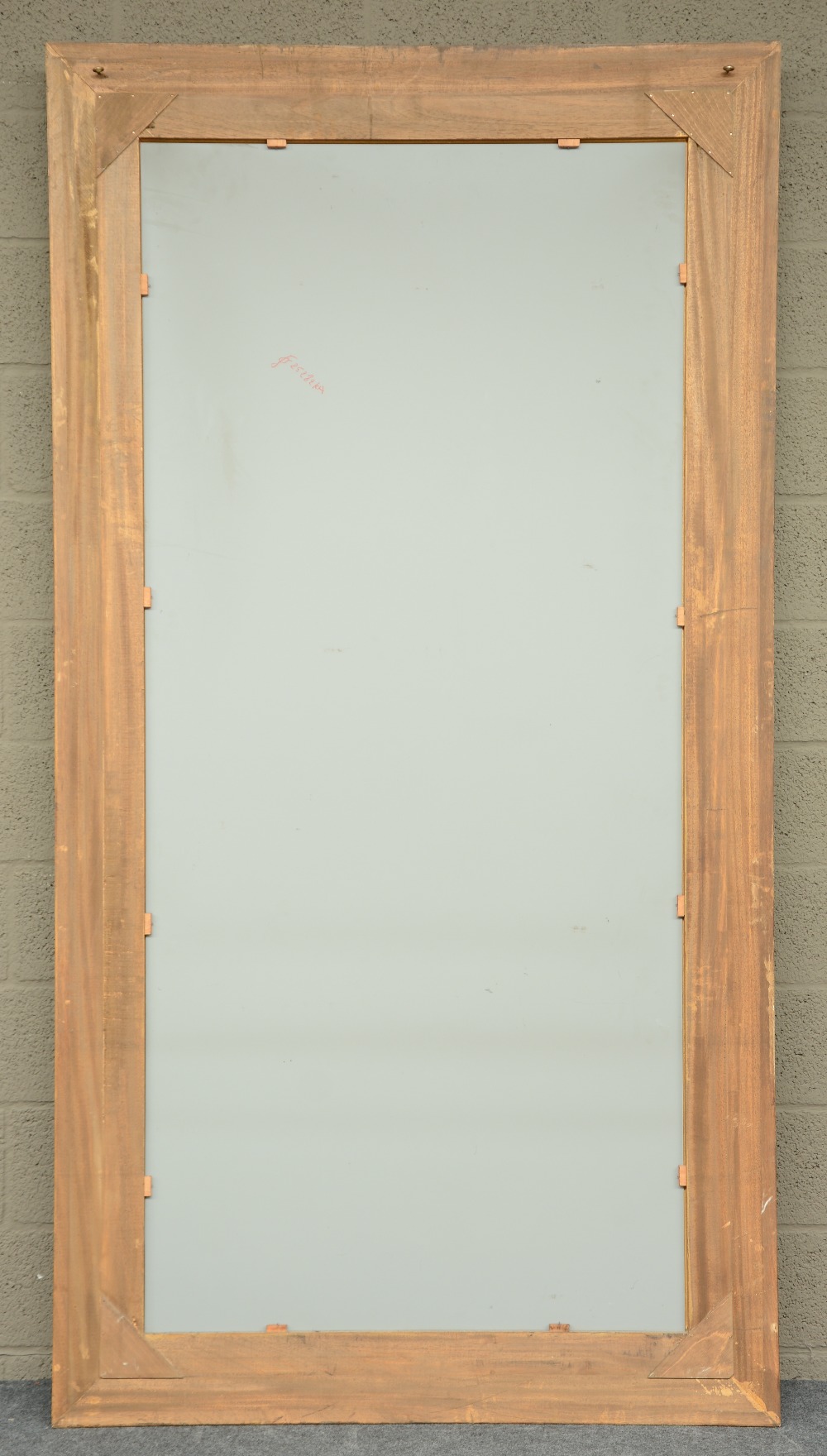 A gilt hall mirror, H 216,5 - 113,5 cm - Image 2 of 2