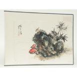 A Chinese watercolour on paper, signed by the artist, 45,5 x 67,5 cm