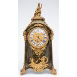 A rare LXIV style cartel clock, tortoise shell veneered and with gilt bronze mounts, second half