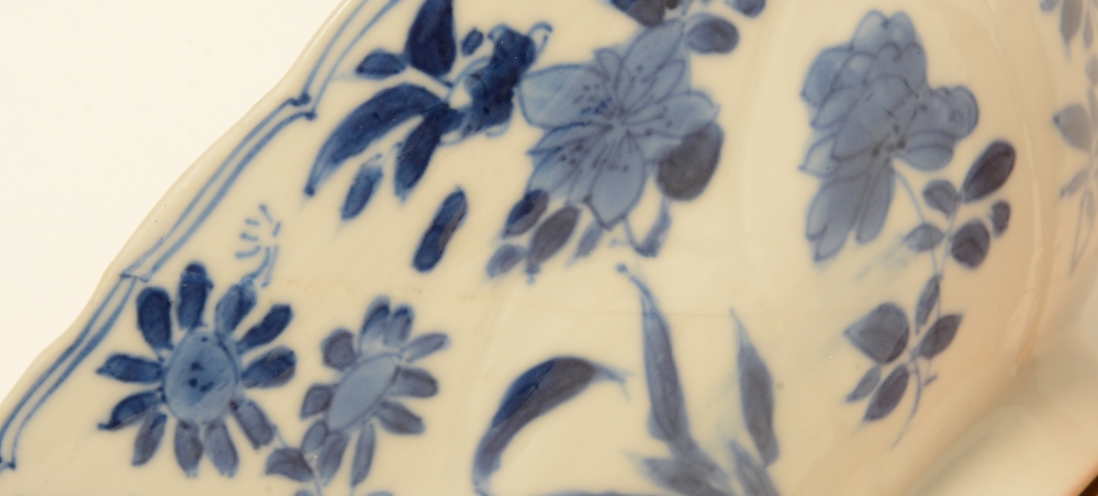 Four Chinese blue and white cups and saucers, and a dito tea pot, 18thC/19thC; added a ditto bowl, - Image 8 of 9