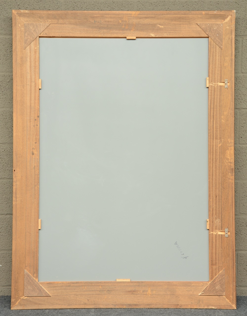 A gilt mirror, H 160,5 - W 120,5 cm - Image 2 of 2