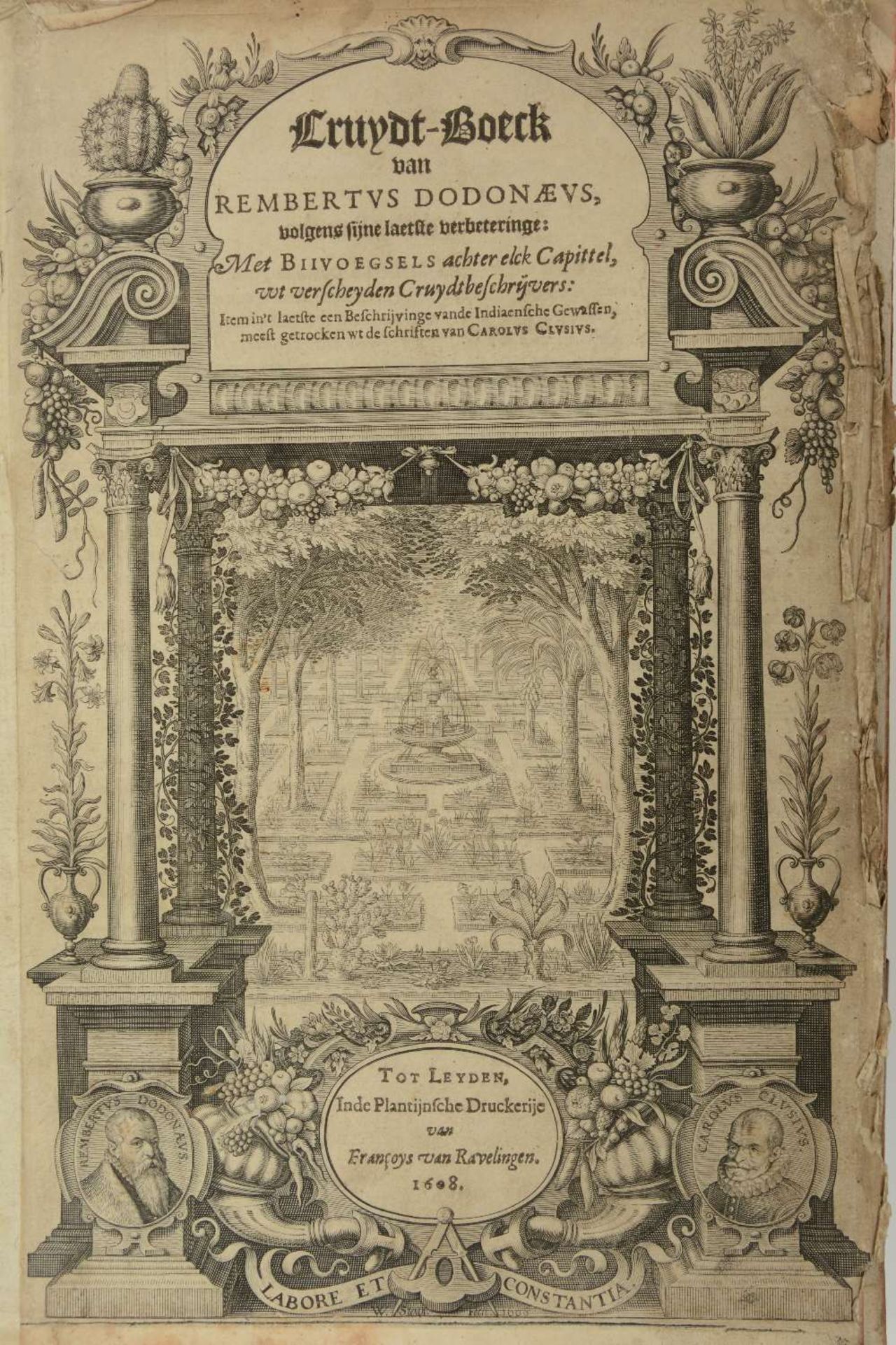 Dodonaeus Rembertus, 'Cruydt-boeck, volgens sijne laatste verbeteringe ...', Plantijnsche Druckerije - Bild 4 aus 6