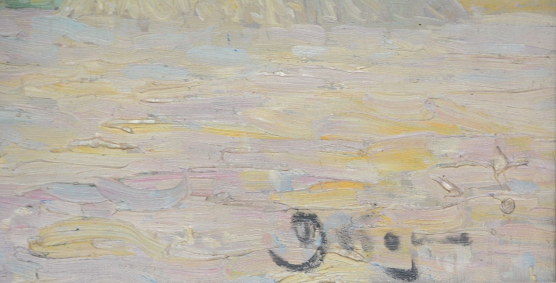 Roidot H., a wanderer in a landscape, oil on cardboard, 25,5 x 33 cm; added De Coene J., 'La Moisson - Image 8 of 10