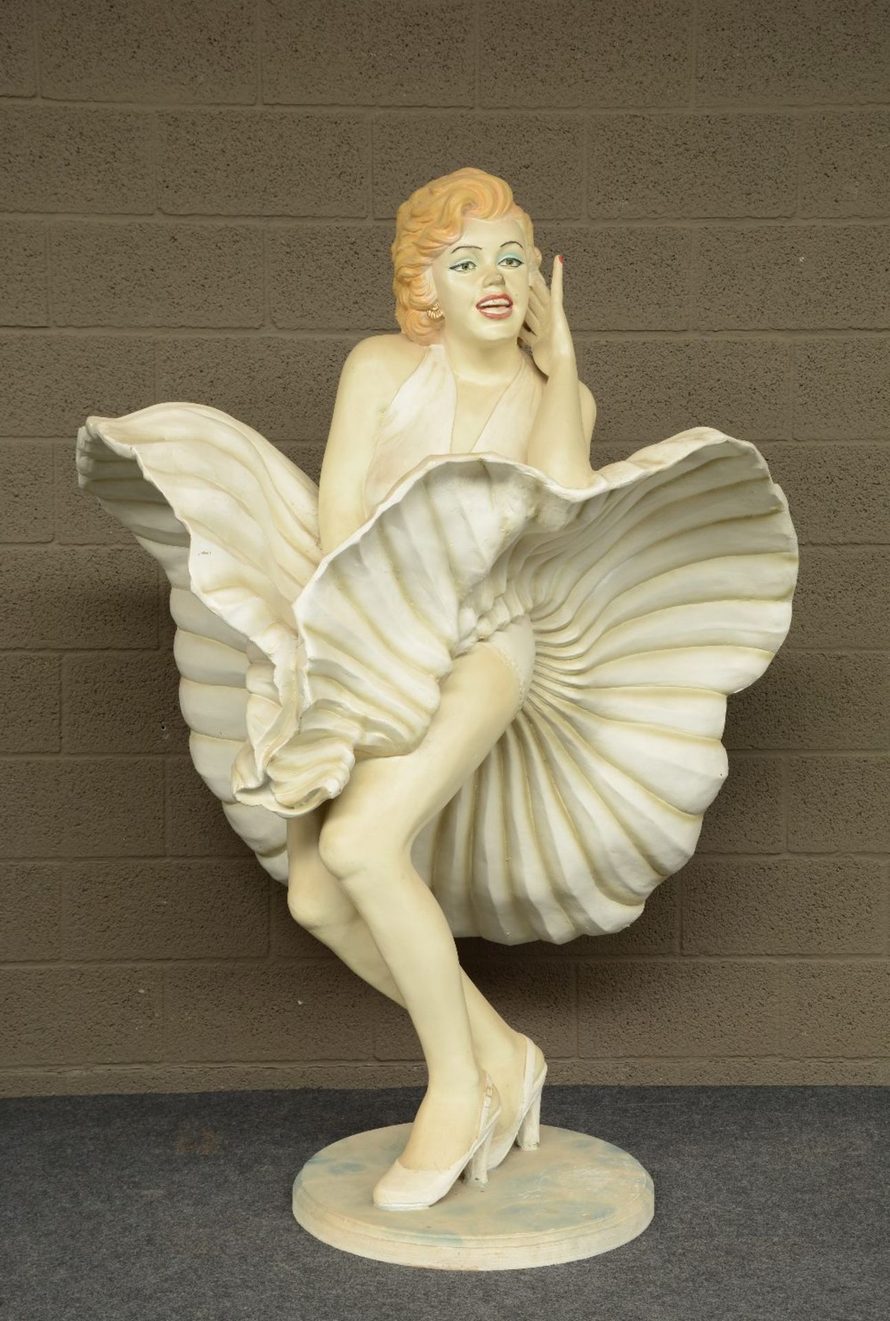 'Marylin', a plastic portrait of the Diva, H 123,5 cm